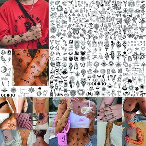 Realistic Tiny Tattoos - 279 Mix & Match Set - Tattoos Adults Women Men,